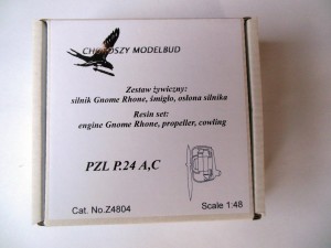 1:48 resin set  engine Gnome Rhone, propeller, cowling for PZL P.24A,C