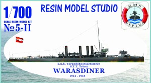 [No05-2] WARASDINER  k.u.k Torpedobootszerstorer S.T.T. Triest ex LUNG TUAN 1914-1918