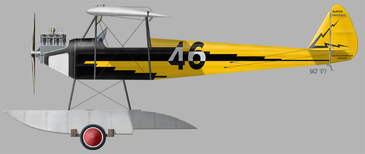 [A175] Heath Super Parasol Racer (floats) early version