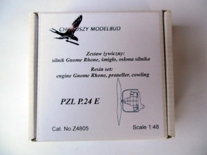1:48 resin set  engine Gnome Rhone, propeller, cowling for PZL P.24E