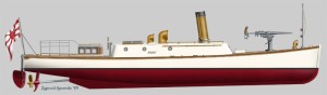 [S48] 17m Long Steam Pinace