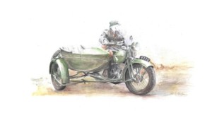 [V03] HEAVY MOTORCYCLE M111 SOKÓŁ(FALCON)1000 with SIDE CAR