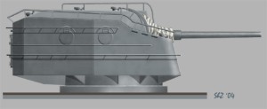 [S01] Wieża Działowa 2x127mm (japoński niszczyciel)