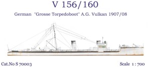 [S70003] 	V156/V160 German "Grosse Torpedoboat" A.G. Vulkan1907/1908