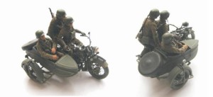 [V14] POLISH COMBAT CREW OF 3 (1939) FOR MOTORCYCLE M111 SOKÓŁ (FALCON) 1000 with SIDE CAR